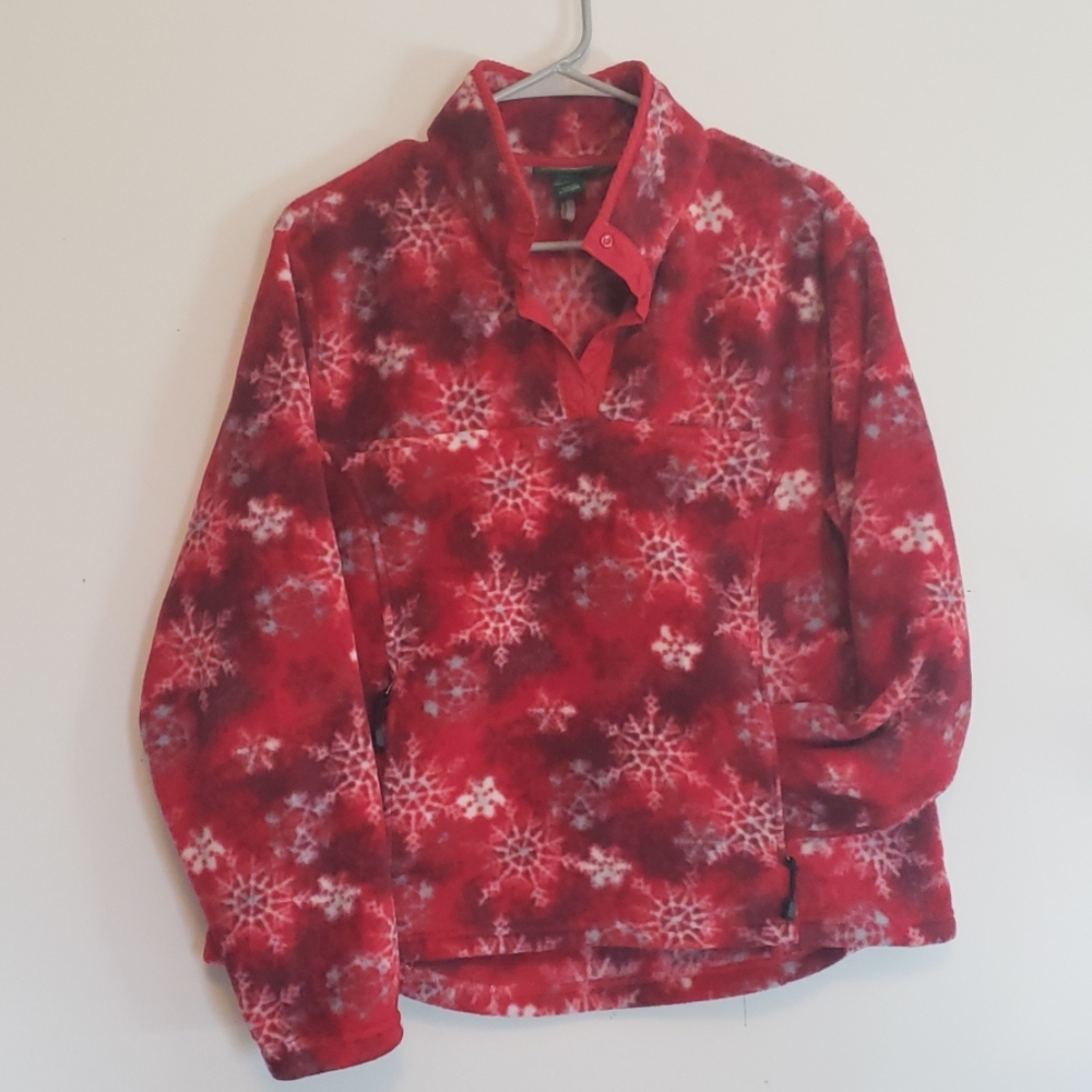 LL Bean Quarter Snap Fleece Pullover